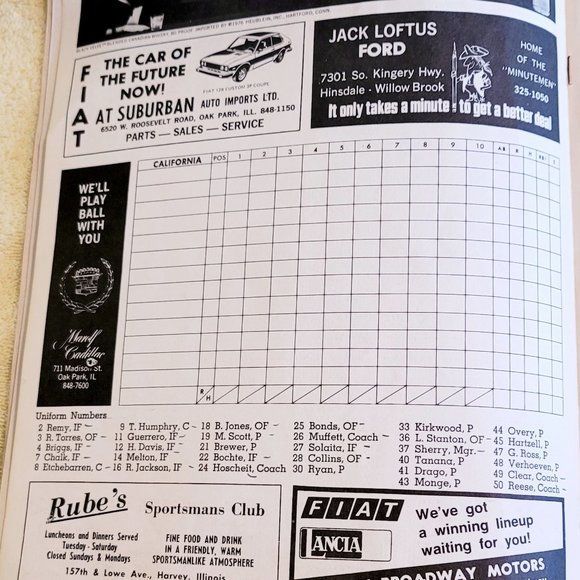 1976 The Chicago White Sox Official Program/Scorecard - Picture 3 of 5